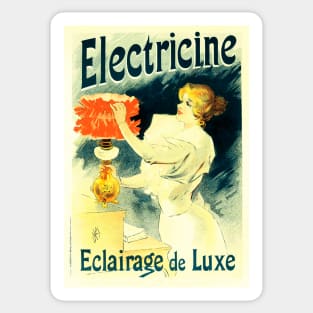 ELECTRICINE Luxury Lighting Art Nouveau Lucien Lefevre Maitres De L' Affiche Sticker